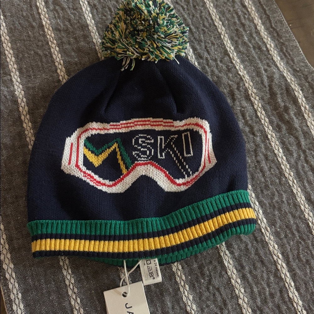 Janie and Jack Ski Goggle Pom Beanie